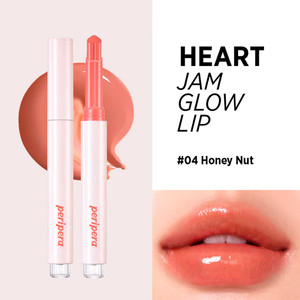 Губная помада PERIPERA HEART JAM GLOW LIP #04 HONEY NUT (1ea)