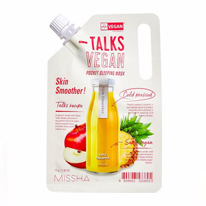 Ночная маска MISSHA TALKS VEGAN POCKET SLEEPING MASK (SKIN SMOOTHER) (1ea)